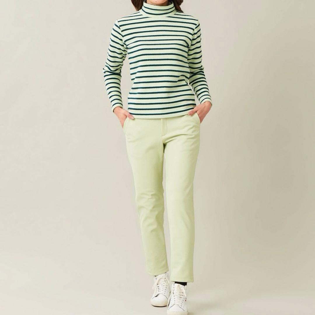 【新品未使用】23区ゴルフ L 冬の暖かボトム ボンディング テーパードパンツ