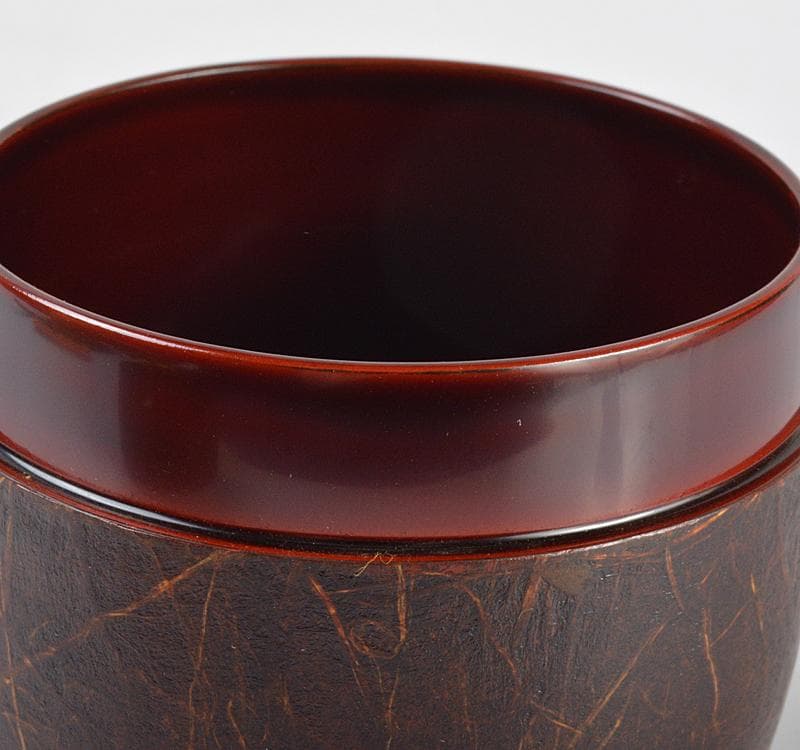 中谷秀斎作　富士之絵　雲竜和紙張　大棗　紫野　松長剛山極め箱　V R4504