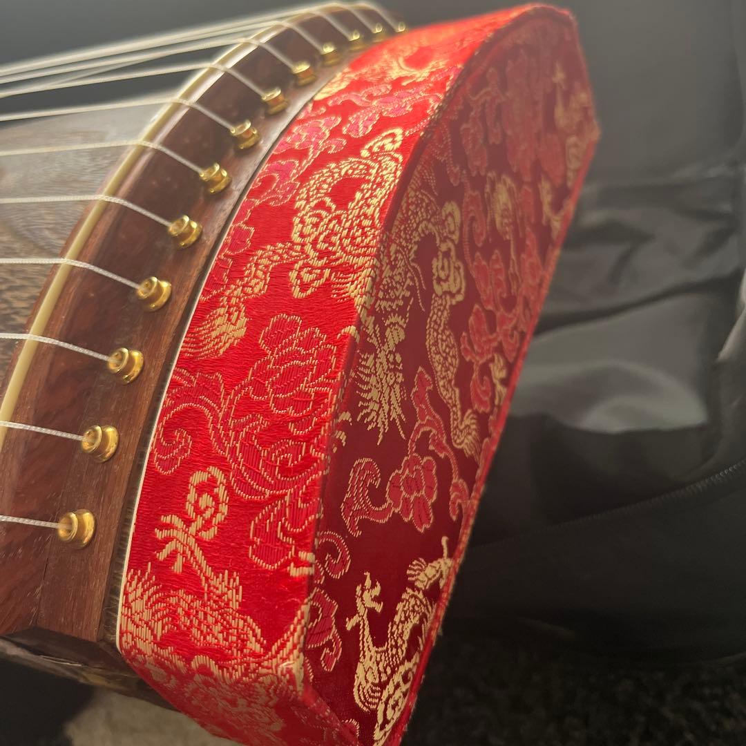 文化箏 大正琴 13弦 和楽器 美品 ソフトケース付 幅約93cm 1/2サイズ