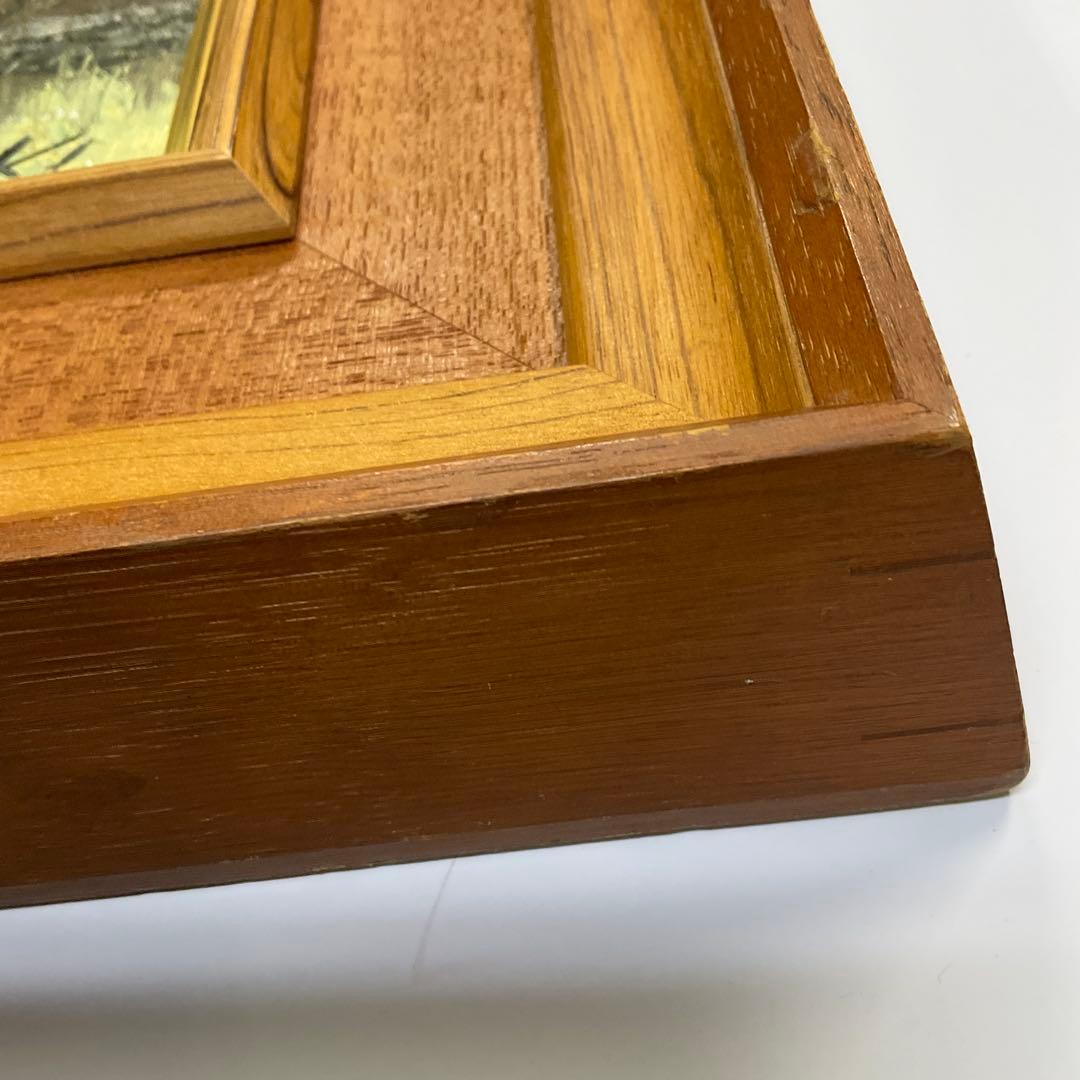 関健造作　「山村清流」　F10号　油絵