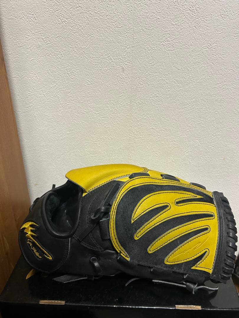 IPSelect 軟式グローブ 黒/黄