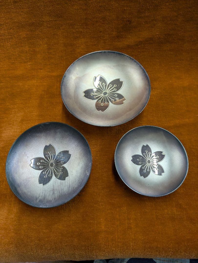 銀盃3点セット　大蔵大臣　勤續賞　造幣局製　SILVER