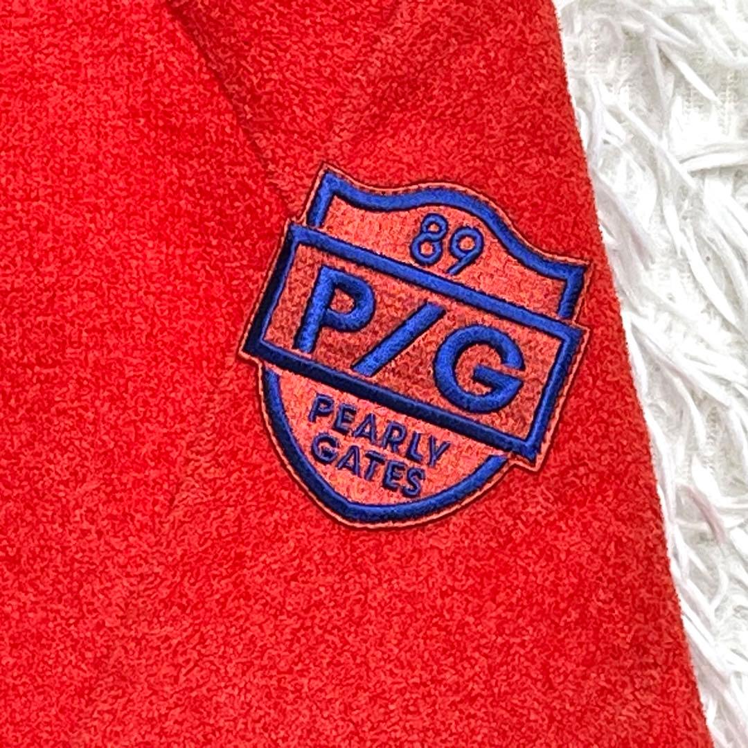 美品✨パーリーゲイツ フリース ナイロンパーカー M ハーフジップ バイカラー