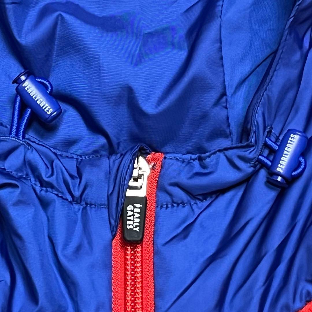 美品✨パーリーゲイツ フリース ナイロンパーカー M ハーフジップ バイカラー