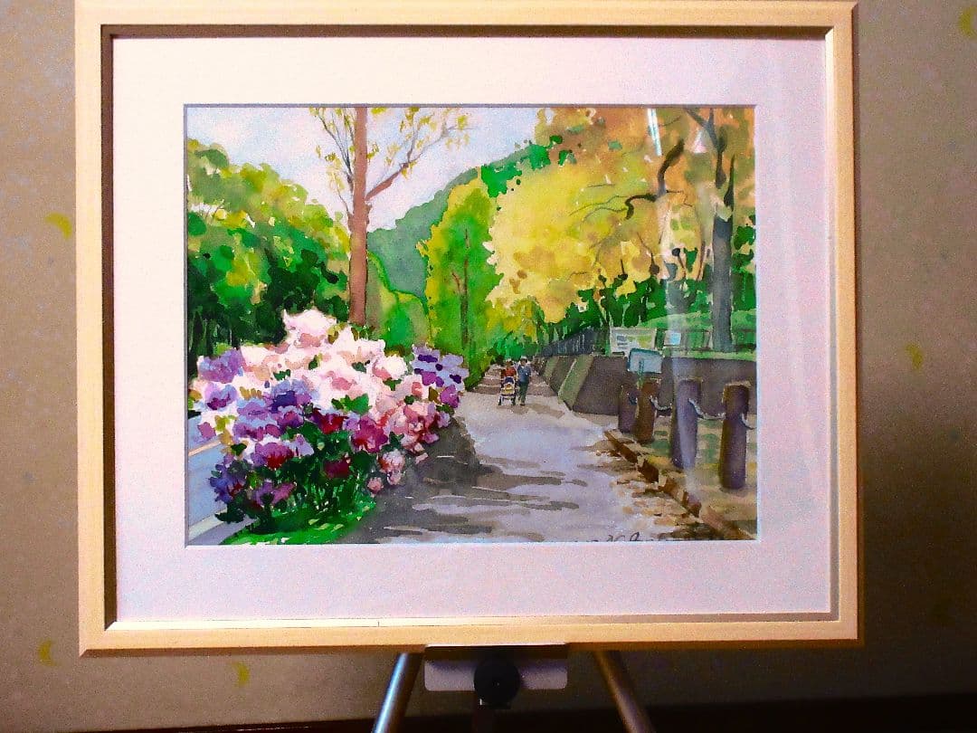 ツツジの咲く頃(フレーム付き)