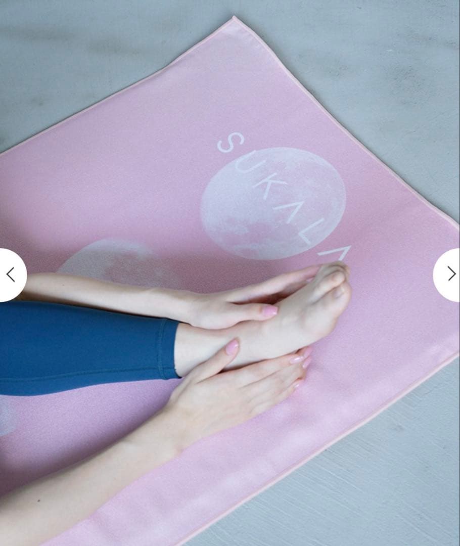 【新品　未開封】SUKALA ヨガ ラグ ピンク 月のデザイン