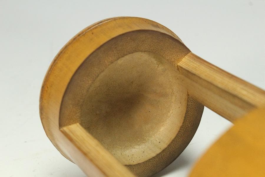 茶道具 竹花生 書付 時代物(K-XA872)