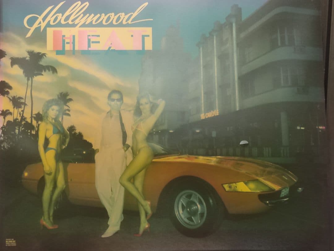 Hollywood Heat ピンボール ビンテージアート