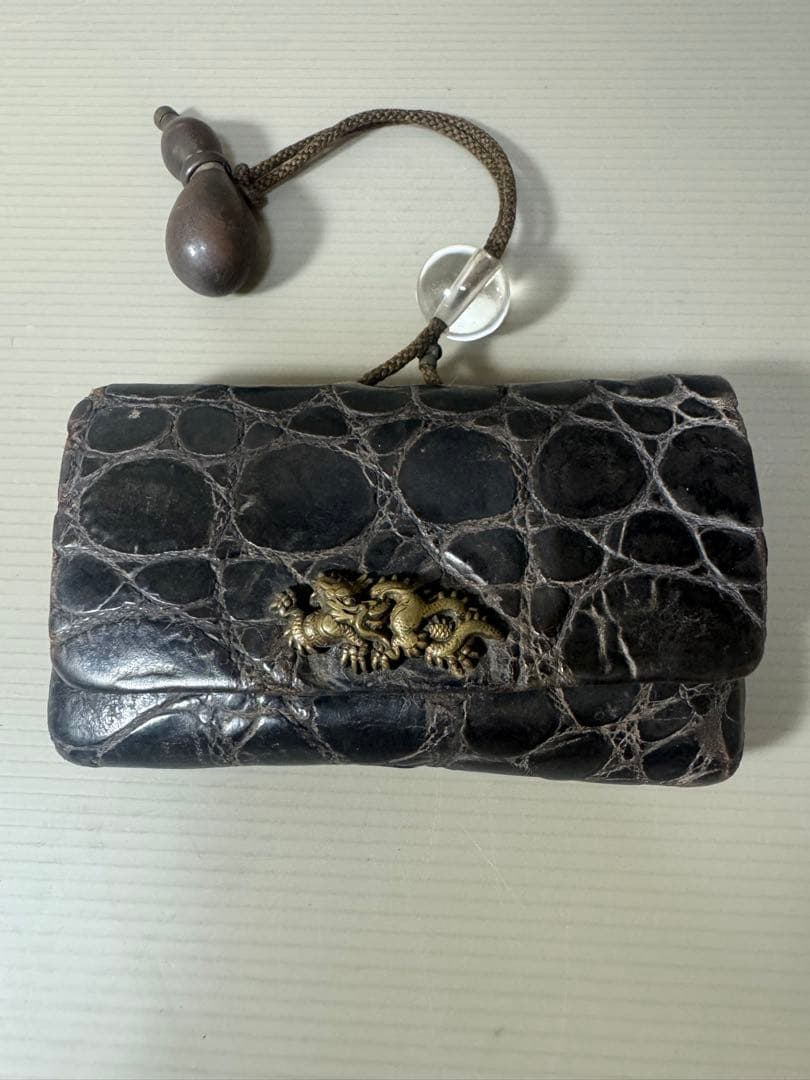 2125 骨董　瓢箪煙草入れ　提物　提げ物　時代物