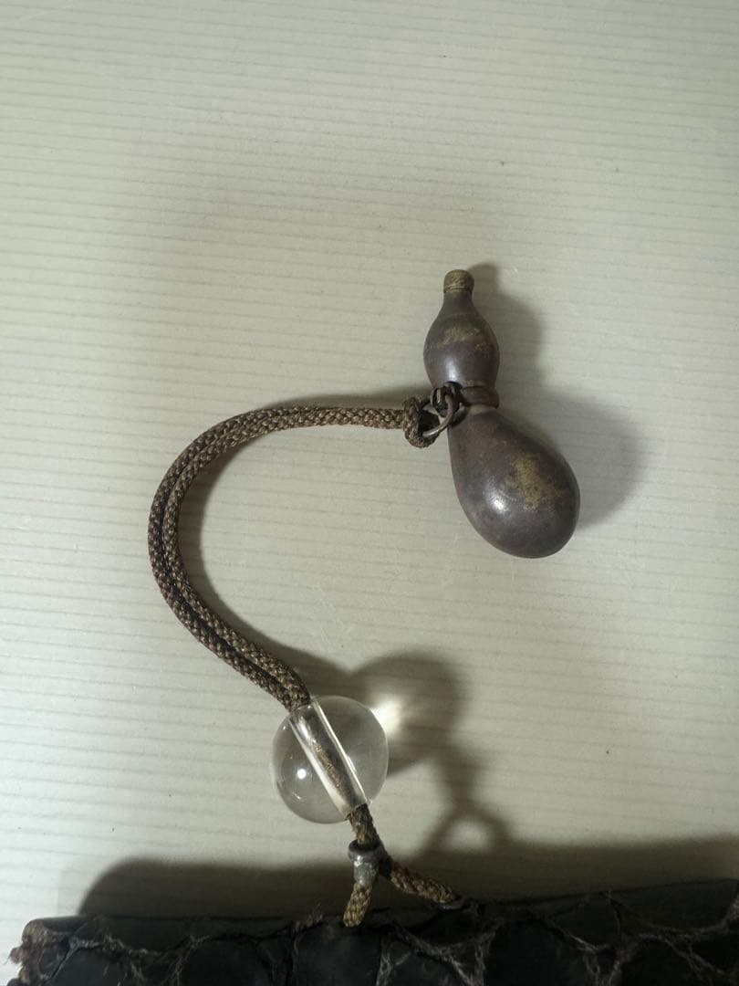 2125 骨董　瓢箪煙草入れ　提物　提げ物　時代物