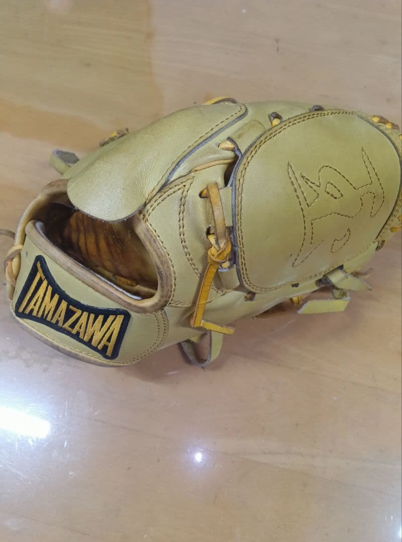 玉澤　硬式　投手用　グローブ　イエロー