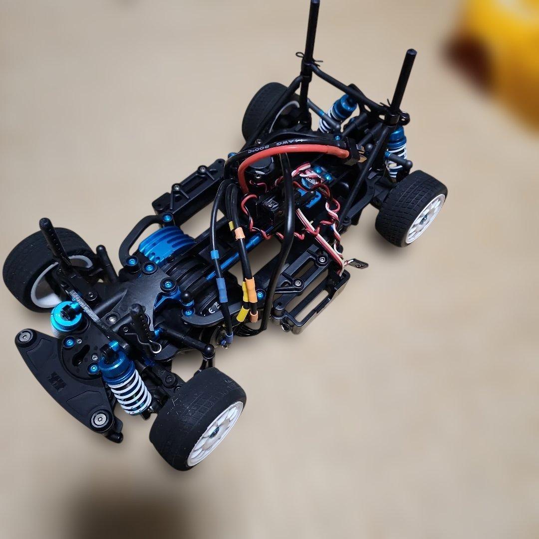 タミヤ　M07 S寸ミニクーパー(ボディはオマケ)　17.5T 04SRメカ付き