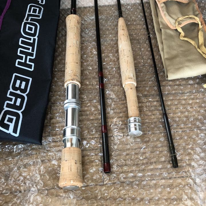 『匿名配送』フライフィッシングフライロッド9ft.#9&8ft5㌅(2ピース)