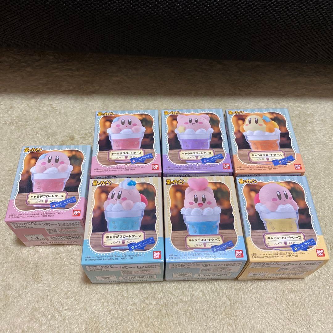 星のカービィ　キャラデフロートケース　レアカラver付き全7種類フルコンプセット