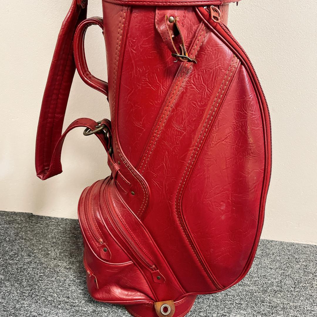 おまけ多数　希少 ダンロップ WINDSOR キャディバッグ レザー　クラシック