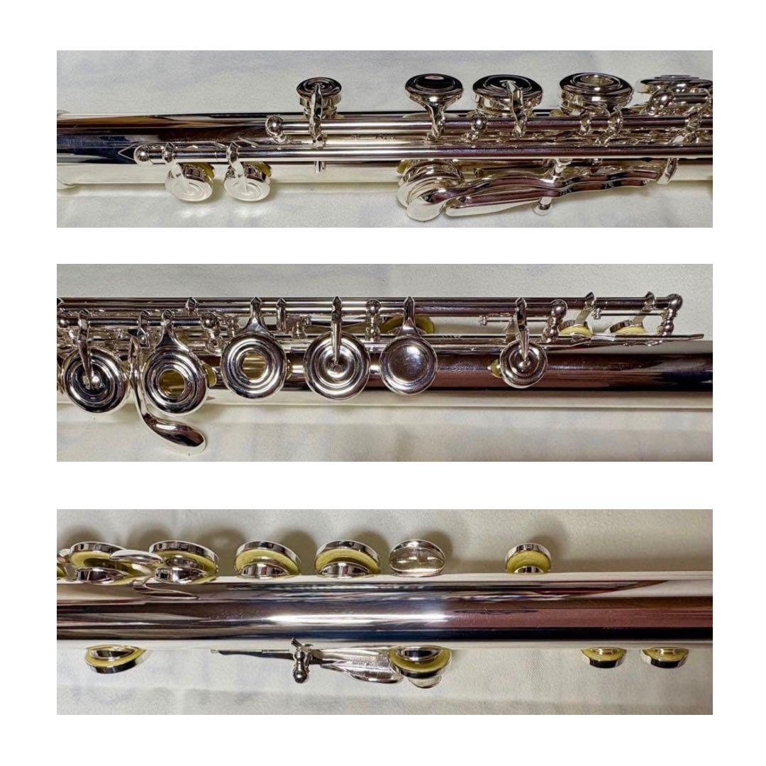 【希少品•極美品】アルタス フルートA10RE オフセットリングキイ 管体銀