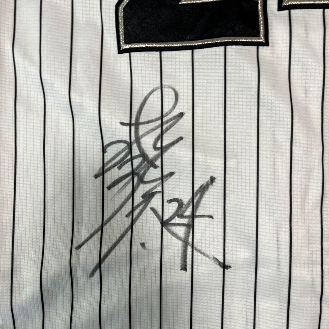 千葉ロッテマリーンズ　ホームユニフォーム　刺繍ユニフォーム　吉田