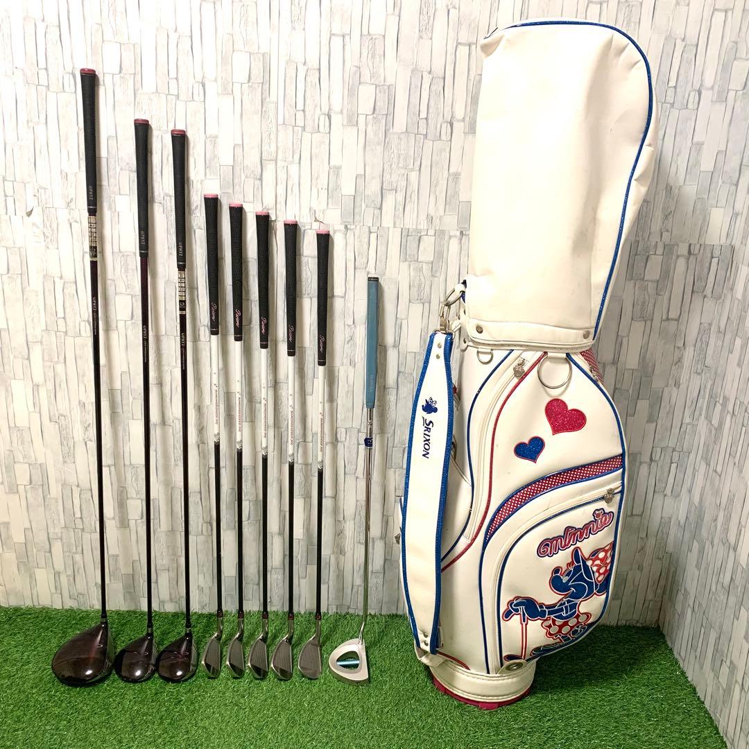 希少ミニー＆SRIXONバッグ付 ブリヂストン PHYZ レディースゴルフセット