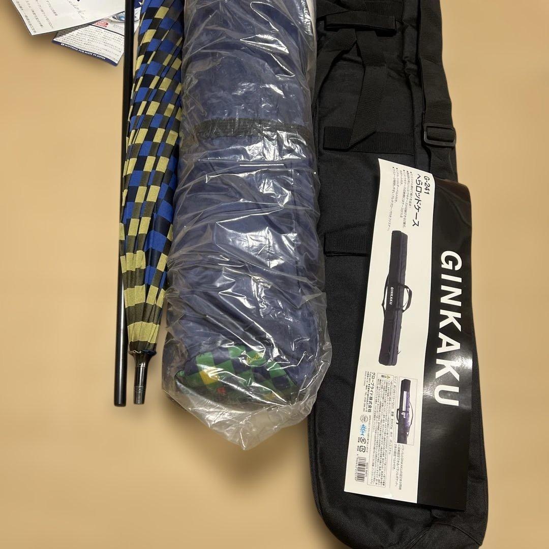 未使用品GINKAKU ロッドケース　かちどきパラソル　ボートテント3点セット