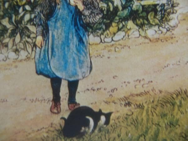 少画集画、高級新品額・額装付、猫 ネコ ねこ cat