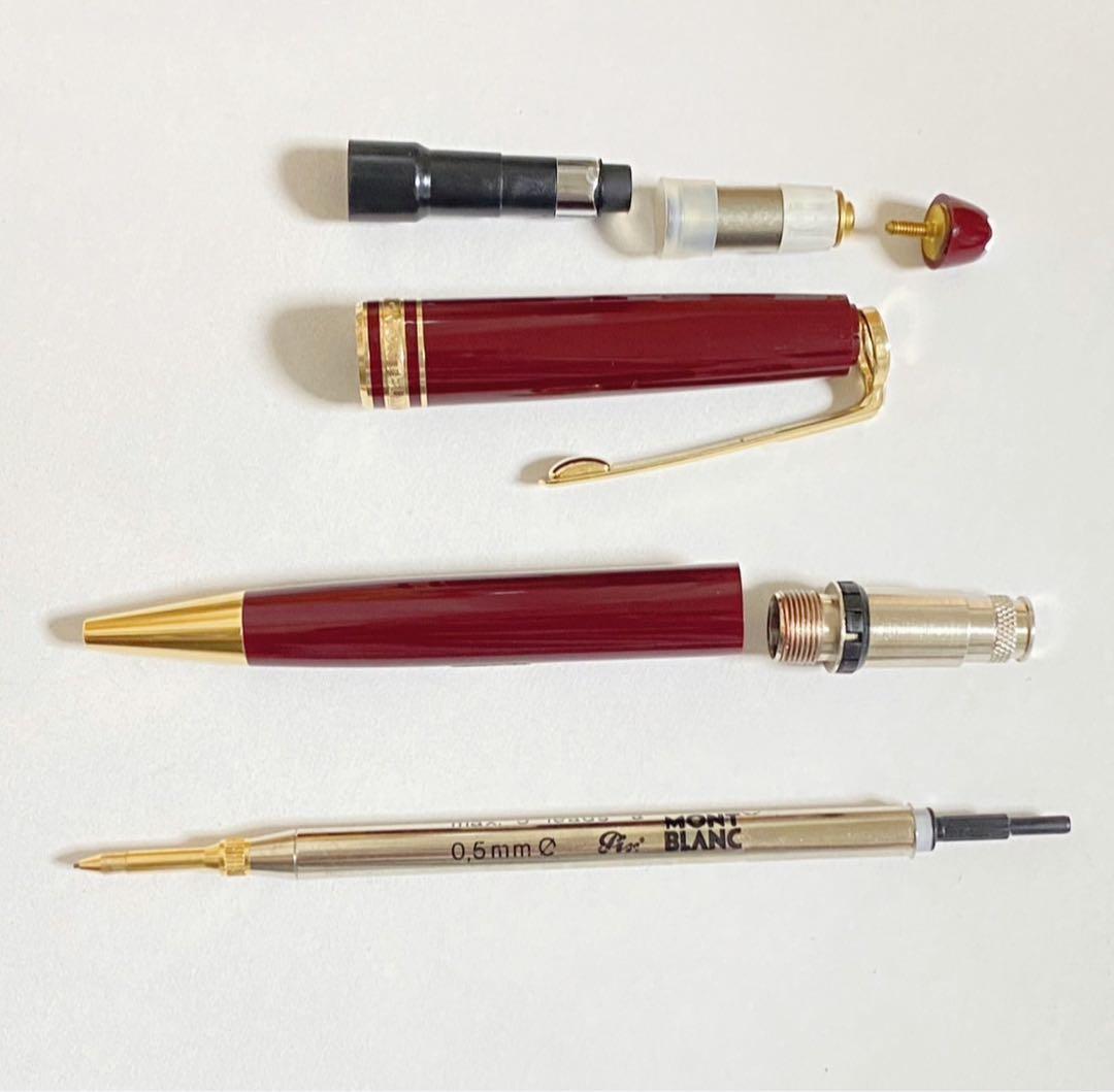 モンブラン マイスターシュテュック シャープペンシル ツイスト式 ボルドー 難有
