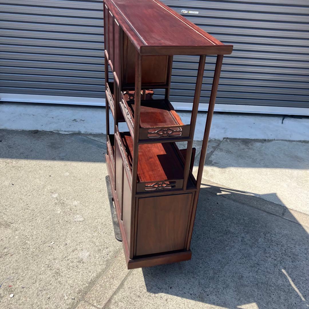 唐木家具 銘木 茶箪笥 飾り棚 中国茶棚 サイドボード ビンテージ ヴィンテージ