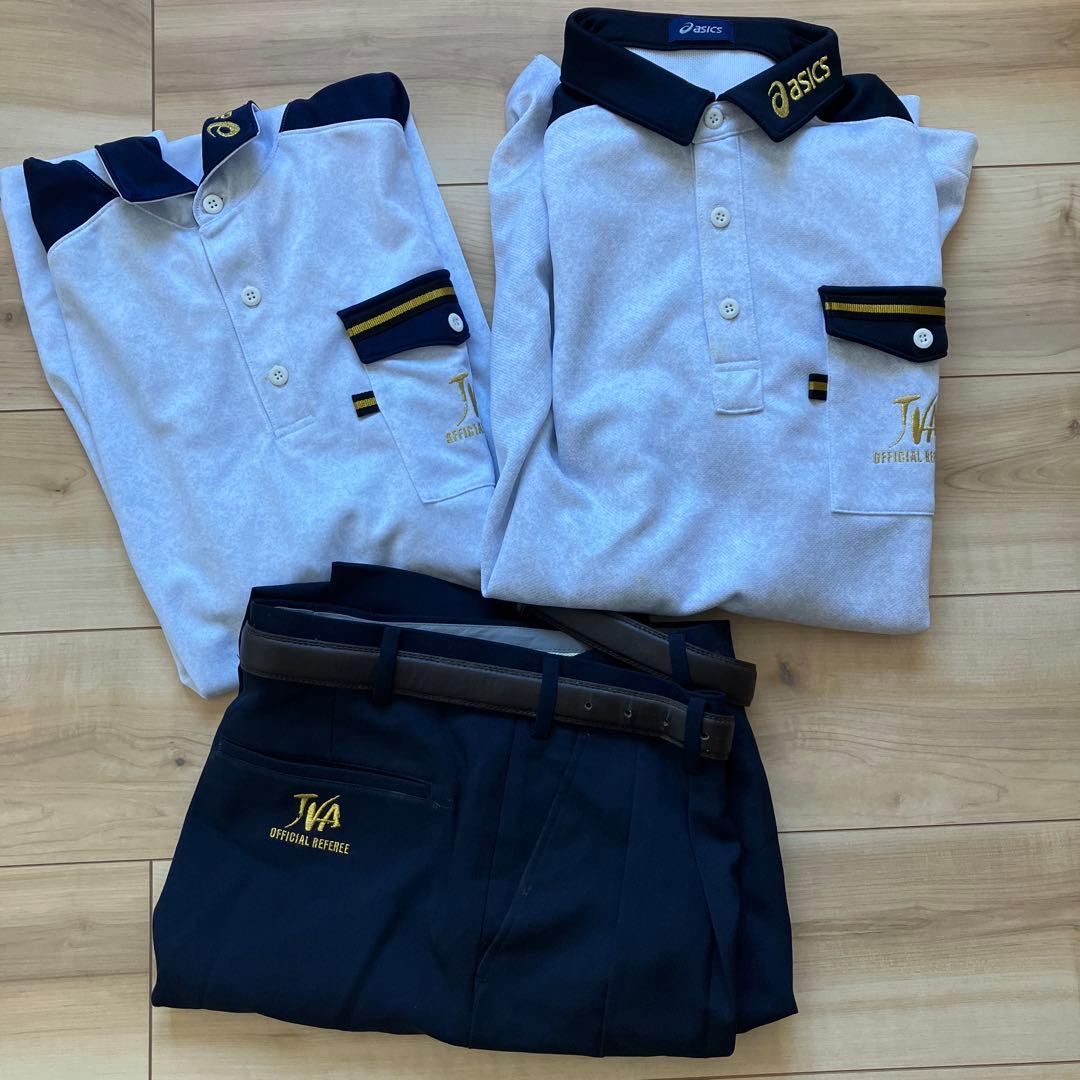 バレーボール　審判服　長袖　半袖　ズボンセット