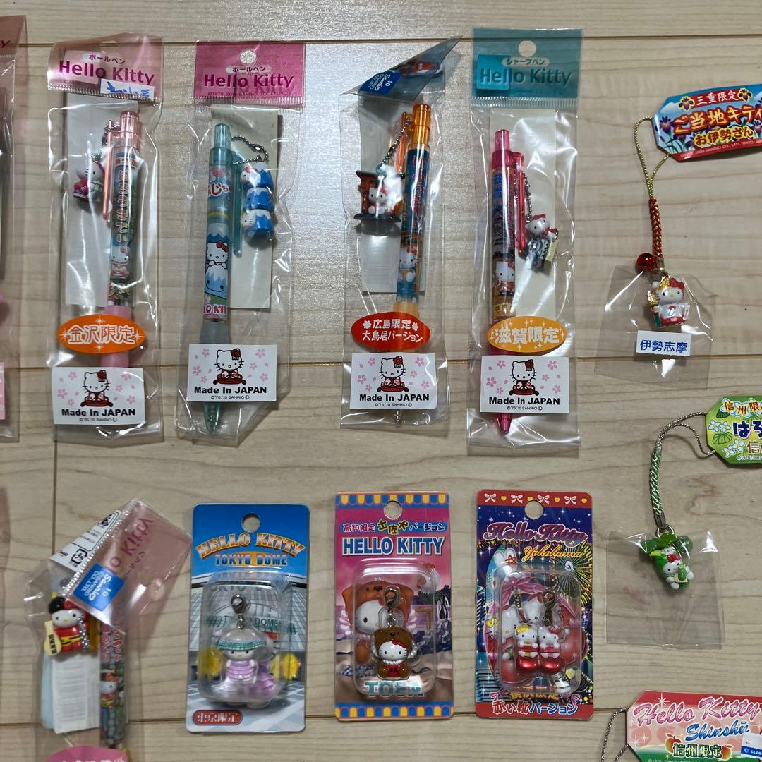 ［新品］ご当地キティ　ストラップ　ボールペン　シャープペン　セット