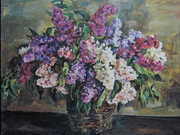 コンチャロフスキー、「ライラック」、希少な額装用画集より、新品高級額装付