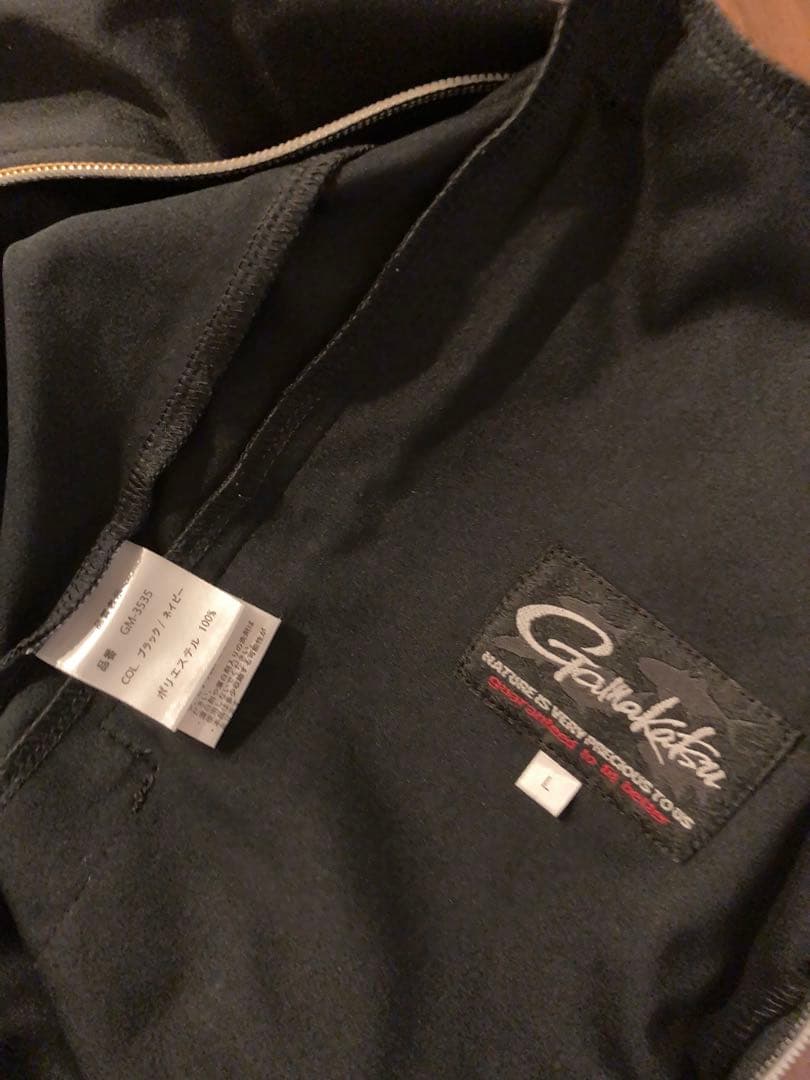 がまかつ　GM-3535 ブリーズテックススーツ Lサイズ　ブラック×ネイビー