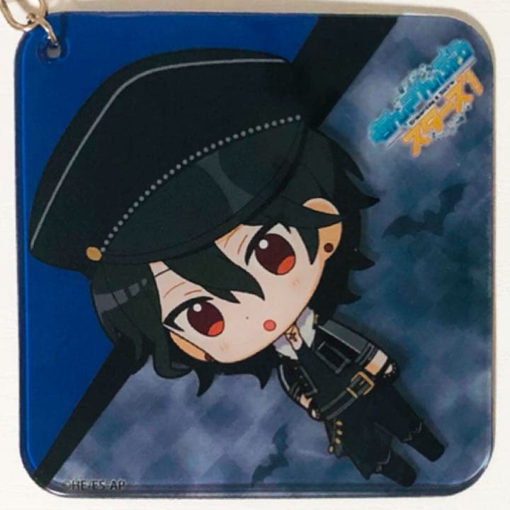 新品★あんスタ★カラ鉄★UNDEAD【朔間零】ふにふにコースター型ストラップ