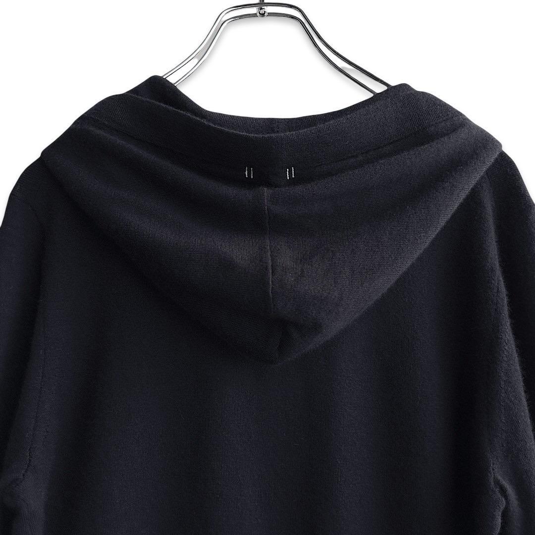 449 パーリーゲイツ 定価49,500円 カシミヤニットパーカー 紺 0 S