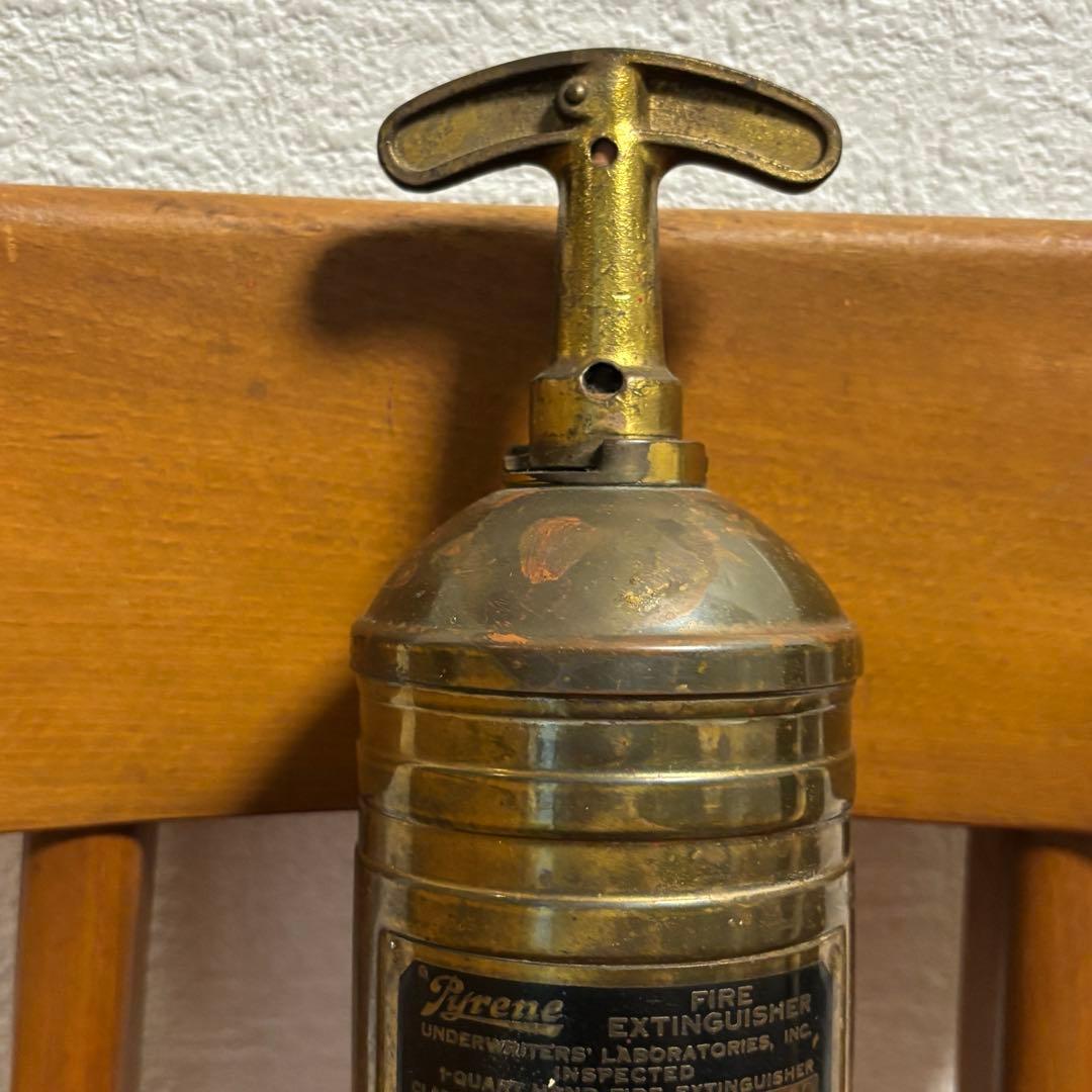 ヴィンテージ真鍮消火器FIREEXTINGUISHER 　アンティーク