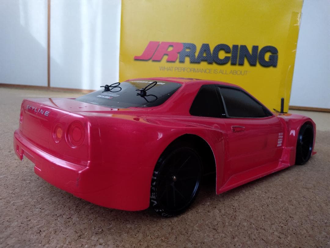 タミヤ TG10 フルセット エンジンカー R34GTR ドリフトタイヤ付き