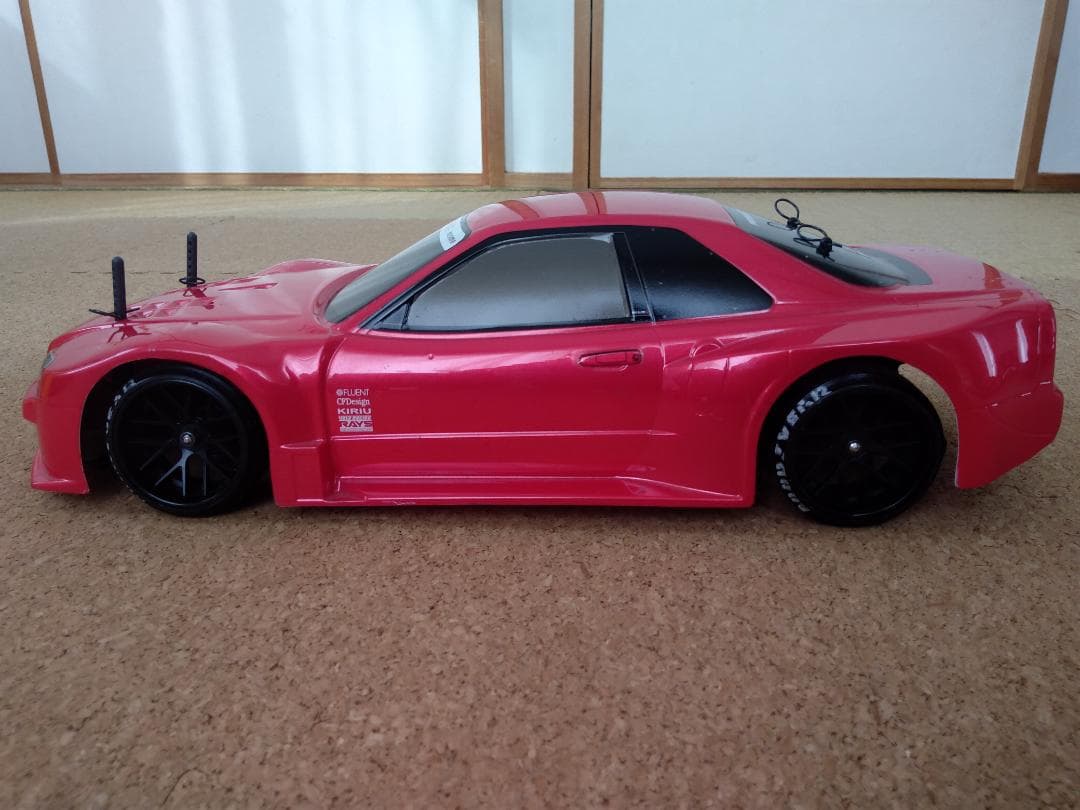 タミヤ TG10 フルセット エンジンカー R34GTR ドリフトタイヤ付き