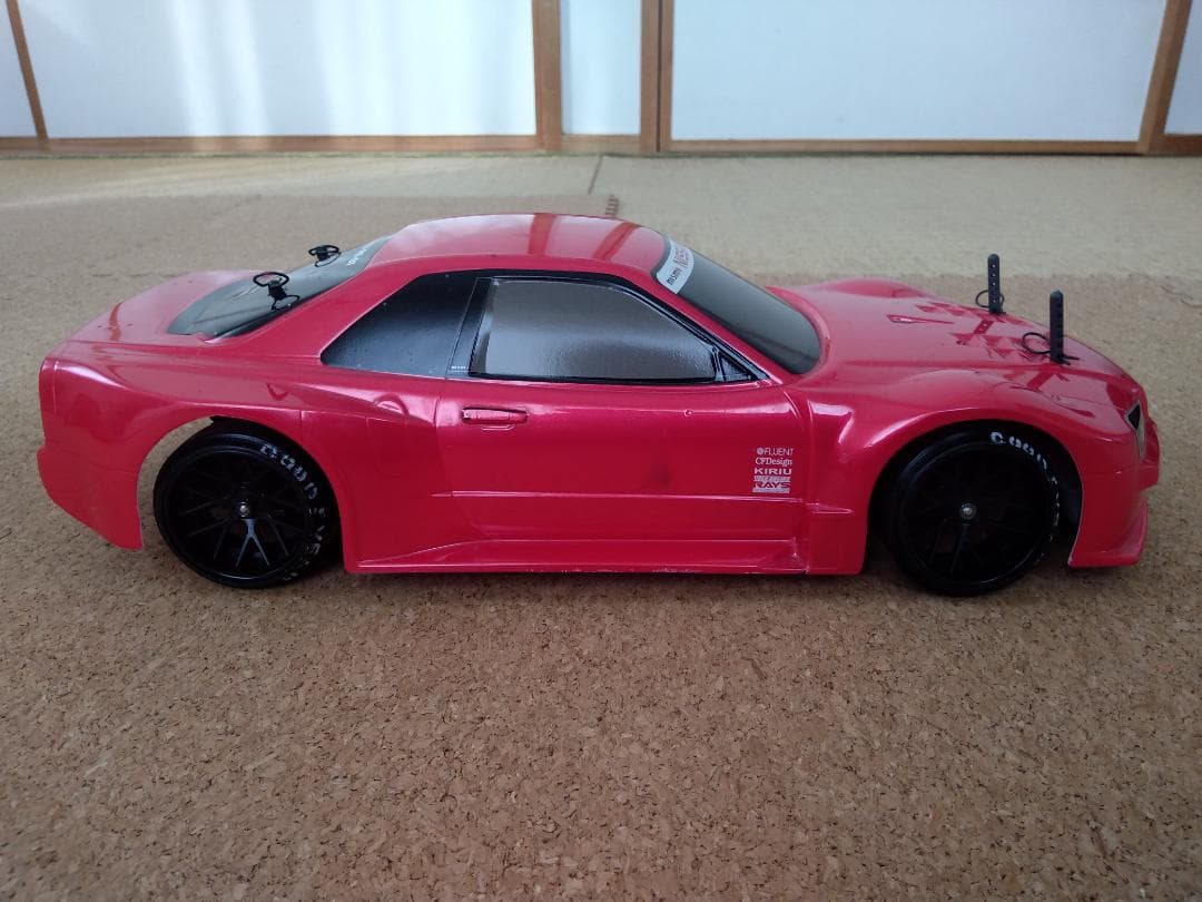 タミヤ TG10 フルセット エンジンカー R34GTR ドリフトタイヤ付き