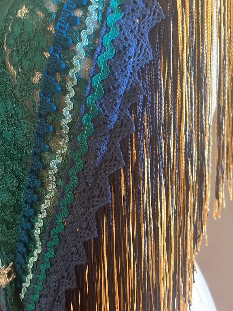 新作＊ピーコックグリーン　フラメンコ衣装シージョ新品未使用