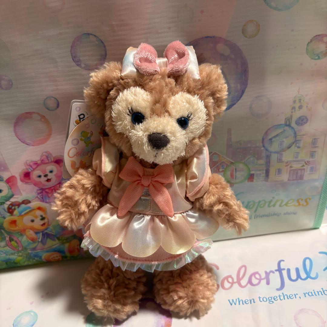 20周年バケパ♡カラフルハピネス♡ポージープラッシー♡ダッフィー＆シェリーメイ