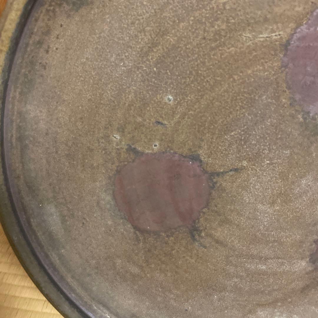 24時間以内発送★備前焼　大皿　飾り皿　印あり