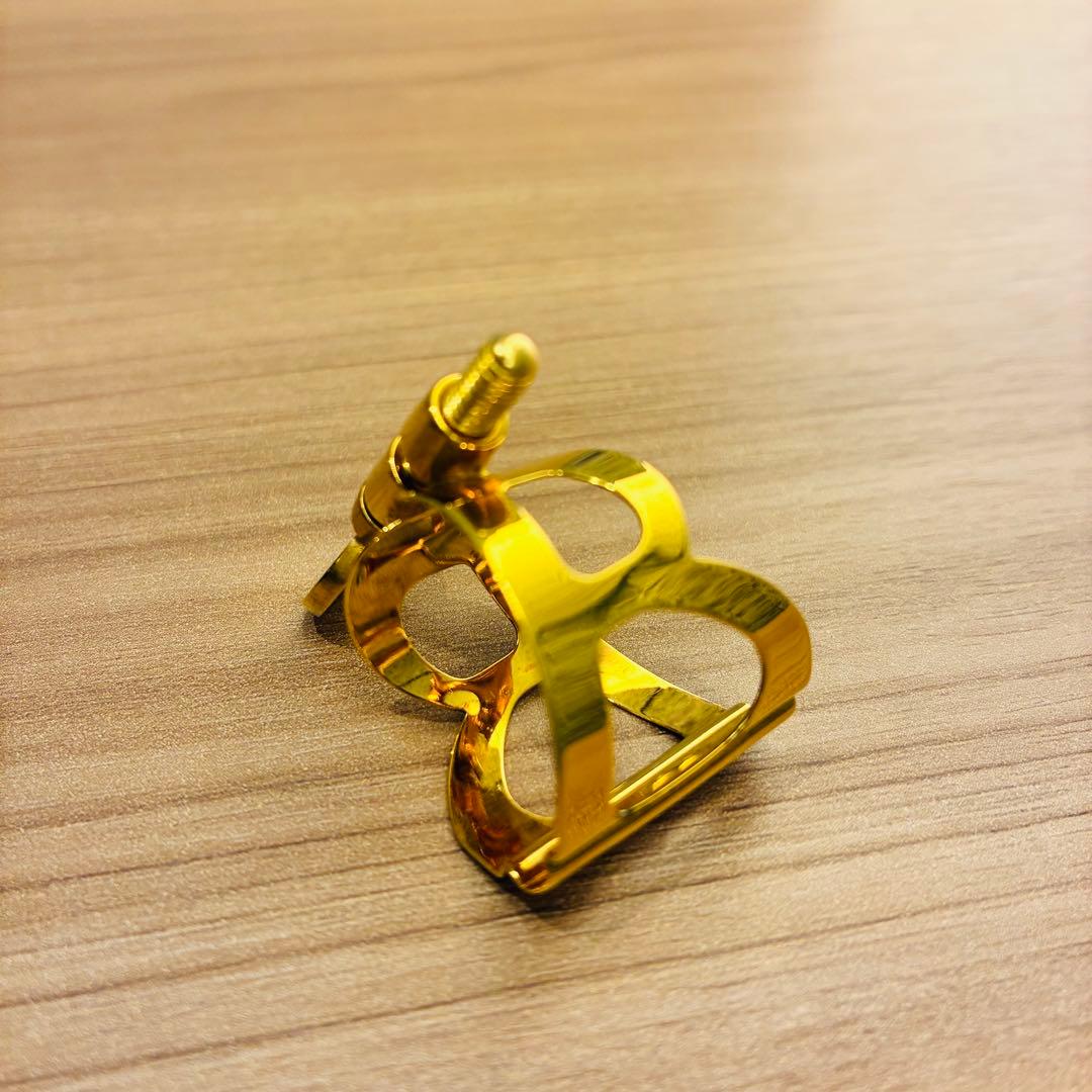 【美品】BG ソプラノサックス リガチャー L51 ゴールドプレート仕上げ