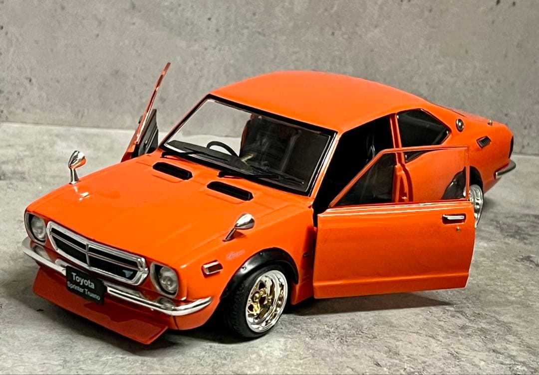 国産名車 1/24 スプリンター トレノ カスタム ガレージ ジオラマ 旧車