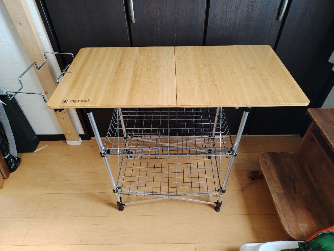  PEAK フィールドキッチンテーブル(竹)＋ガビングフレーム