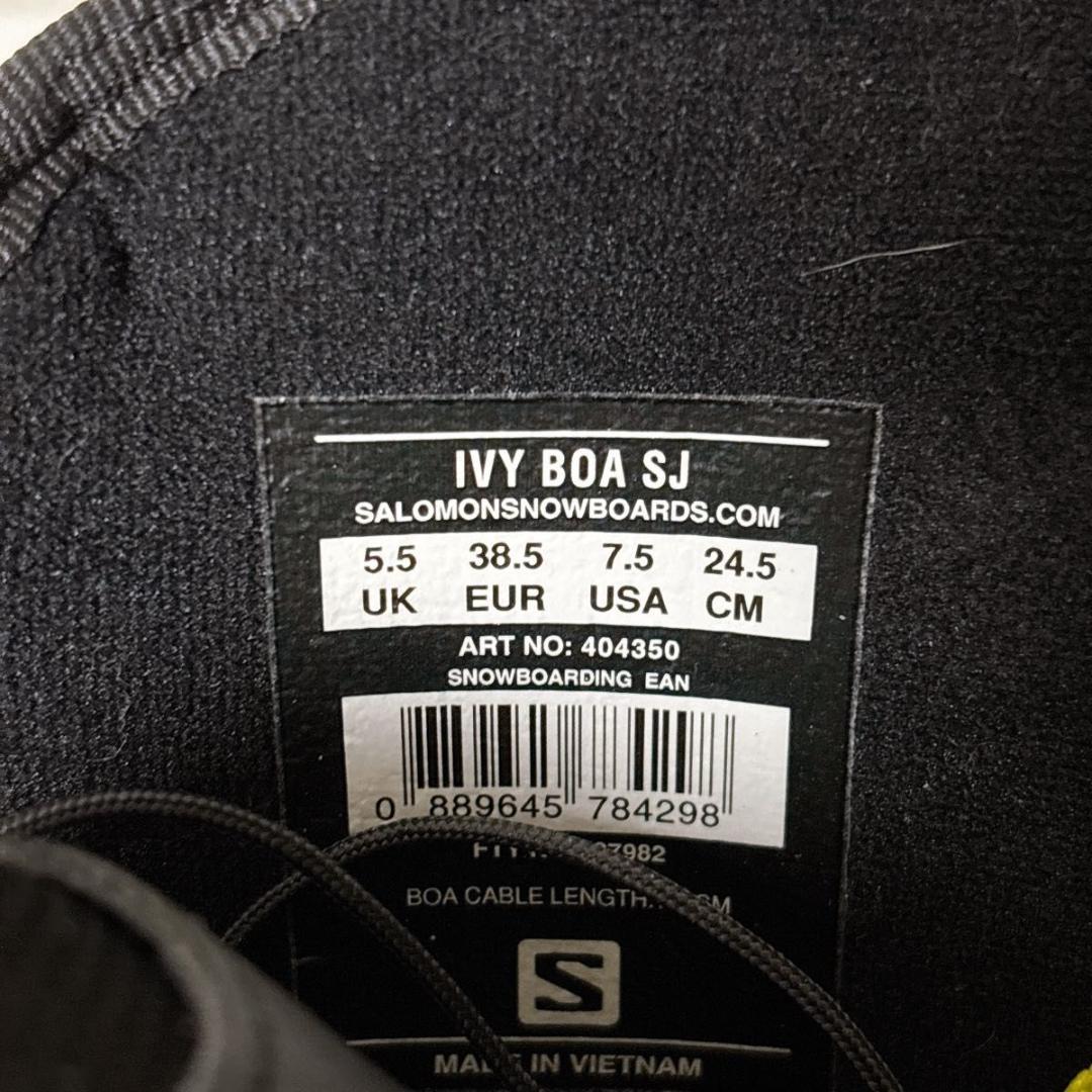 サロモン SALOMON DIAMOND IVY BOA SJ 24.5