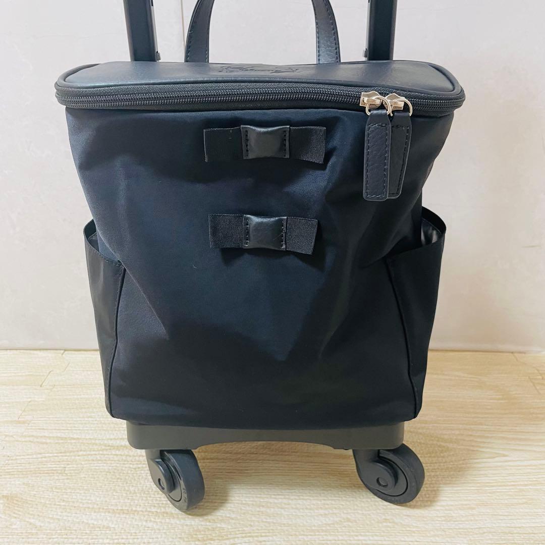 【美品】スワニー キャリーバッグ アミーカ 4輪ストッパー 17L