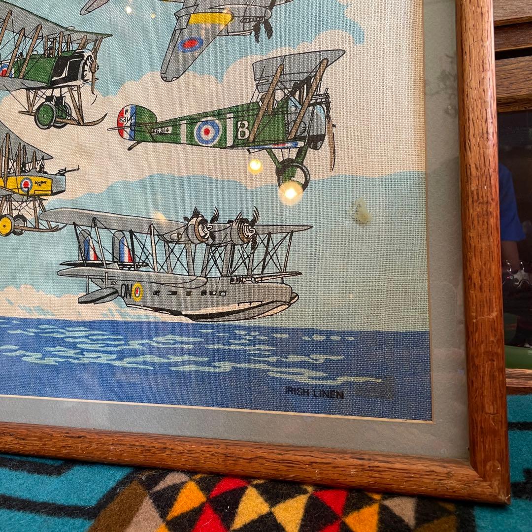 希少品！特大！70's 米軍アメリカアンティーク　ミリタリー空軍飛行機の壁掛け