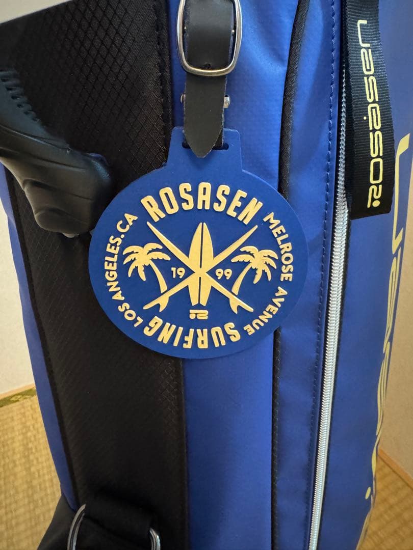 ROSASEN ゴルフキャディバック　スタンド型　ブルー