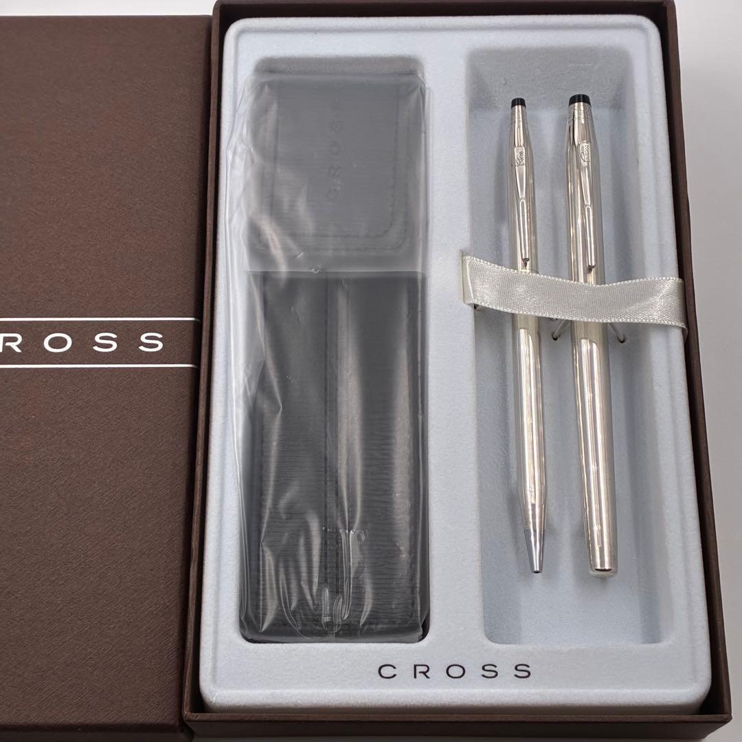 CROSS クロス センチュリー スターリングシルバー 万年筆ボールペンセット
