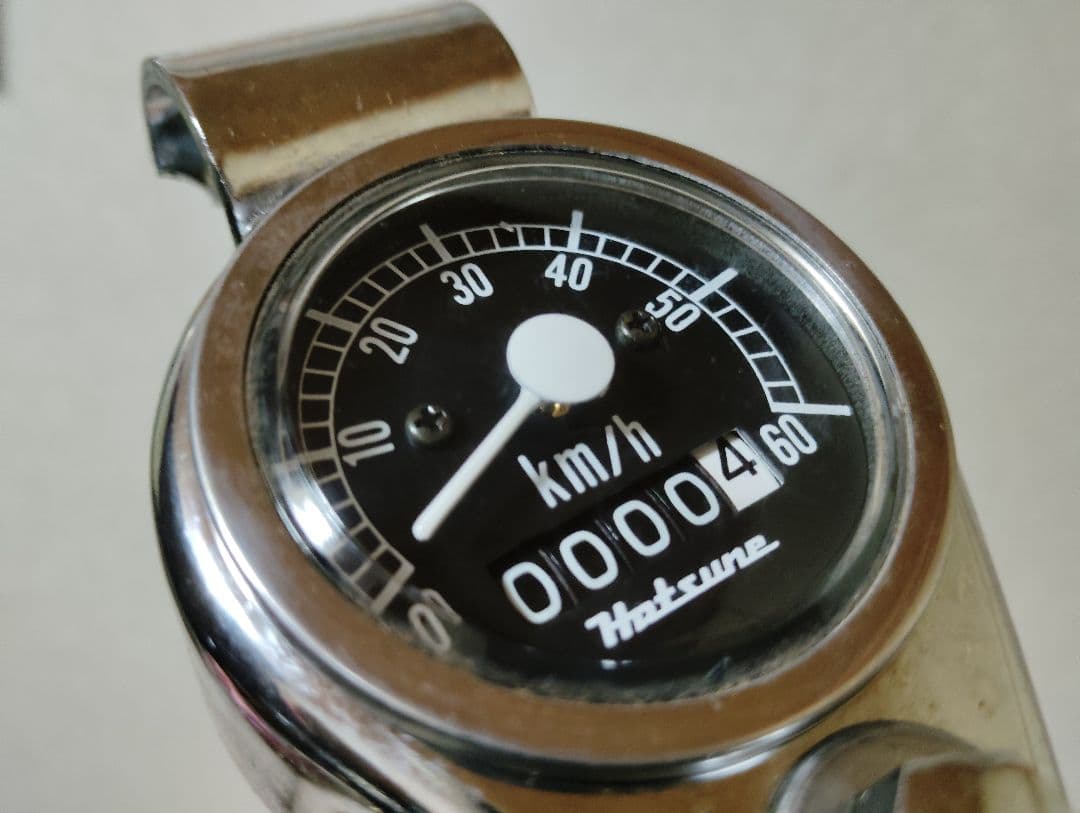 稀少新品 ツノダ ハンドル埋め込み式メーター セット フラッシャー自転車