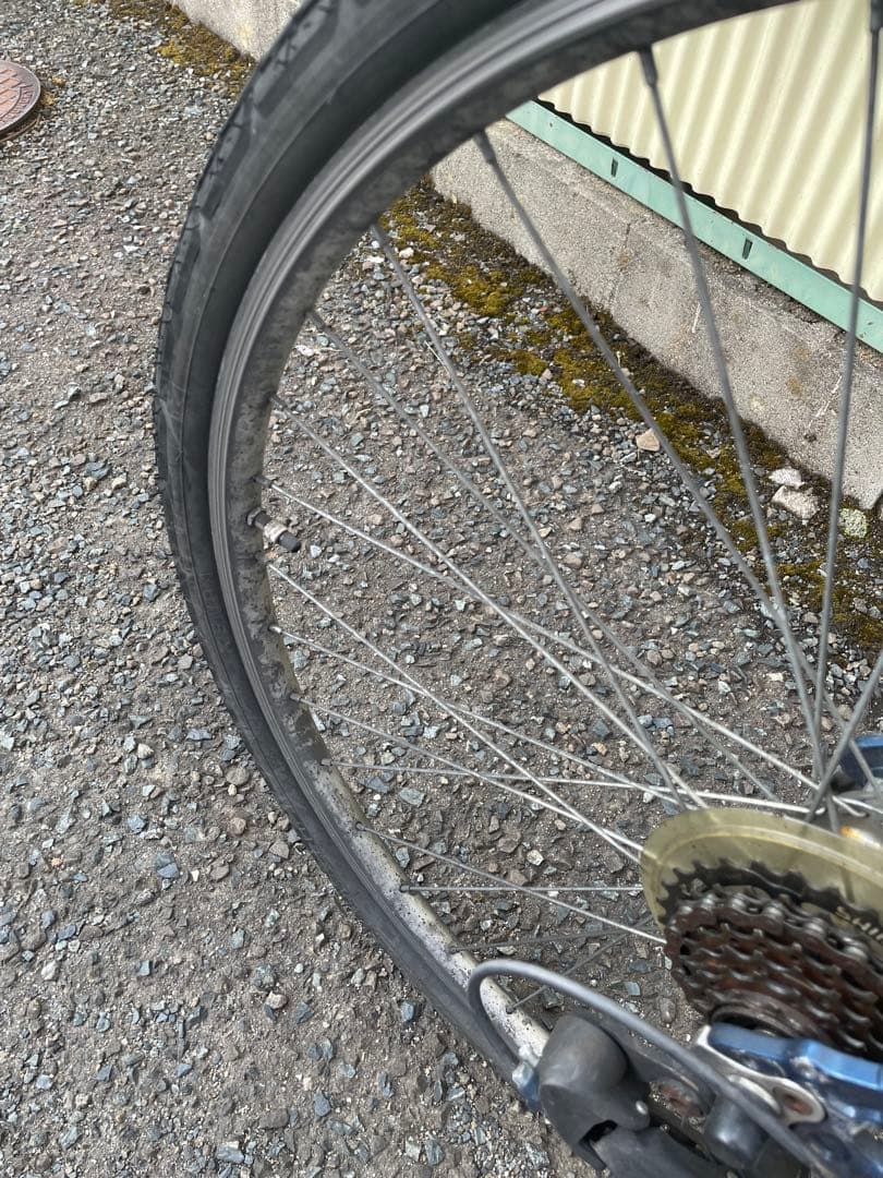 クロスバイク　アイアンブルー700C/cyma 7段変速　お得セット