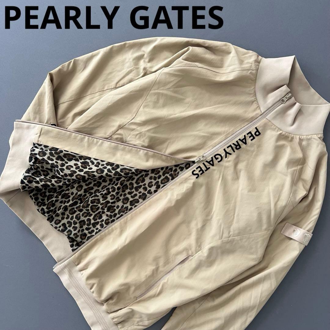 PEARLY GATES パーリーゲイツ　ヒョウ柄　ナイロンジャケット メンズ